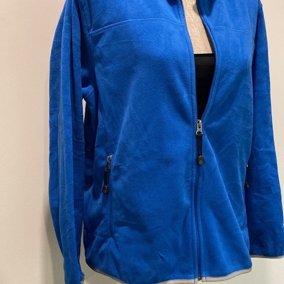 L.L. Bean Blue Polartec Fleece Zipper Jacket Size Medium - Picture 5 of 15